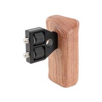 CAMVATE DSLR Wooden Handle for Right Grip Mount Support for DV Video Cage Rig(Right Hand)