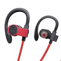 Bluetooth Headphones, Wireless Headphones SOWAK in Ear Wireless Bluetooth Earphones aptX Stereo Noise Cancelling Earbuds for Sports Running Gym with Mic -Red