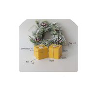 Set of 2 Party Gift Boxes with Ribbon and Tag Favor Boxes Peace and Joy Holiday Box Christmas Present Gifts Box Party Supplies,Plum