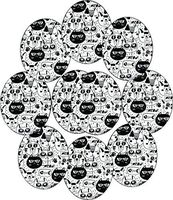 Dexcom G6 Precut Cartoon Cat Design Adhesive Patches - 10 Pack