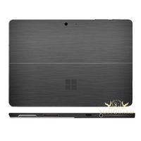 SopiGuard Brushed Gunmetal Gray Precision Edge-to-Edge Coverage Vinyl Sticker Skin for Microsoft Surface Go