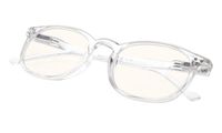 Computer Glasses - Blue Light Blocking Glasses - Anti Blue Light Glasses - Classic Vintage Style Transparent Frame +4.0