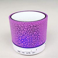 Mini Wireless Portable LED Bluetooth Speaker for iPhone iPod and Android System (Purple)