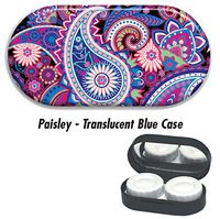 Contact Lens Cases - Paisley: Blue Case