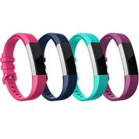 RedTaro Bands Compatible with Fitbit Alta HR and Fitbit Alta (4 Pack), Newest Sport Replacement Wristbands with Secure Metal Buckle for Fitbit Alta HR/Fitbit Alta