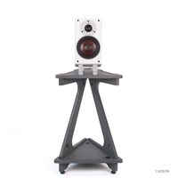 Line Phono: Speaker Stands for Bookshelf Speakers (Set of 2 / Carbon Colorway)