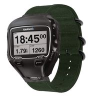 DuiGong Canvas Strap Compatible for Garmin Forerunner 910XT Replacement Band, Regular (Black)