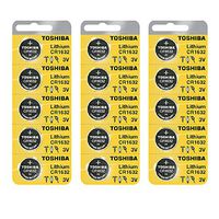 Toshiba CR1632 Battery 3V Lithium Coin Cell (15 Batteries)