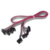 Sunhokey 4pcs Display Cable 10PIN Flat Data Cable Suitable for LCD2004/LCD12864 Cable (L-60cm)