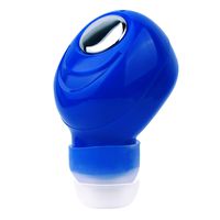 Mini Invisible Bluetooth Headphone Handsfree In Ear Headset Earbud Earphone with Microphone Noise Cancelling (Blue)