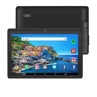 7 inch Tablet Google Android 8.0 Quad Core 1024x600 Dual Camera Wi-Fi Bluetooth 1GB/8GB Play Store Netfilix Skype 3D Game Supported GMS Certified (Black)