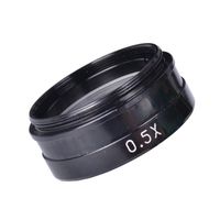 0.5X Stereo Microscope Auxiliary Barlow Lens Big Attachment Objective Lens