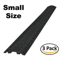 Drop Trak Cable & Hose Protector - Small - Black - 3 Pack