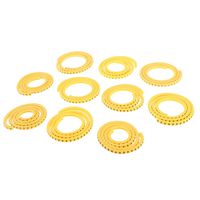 1000x Yellow Cable Marker Identification Labels Tag Managment NO 0~9 0.5mm²~6mm² - 0.75mm² EC-0