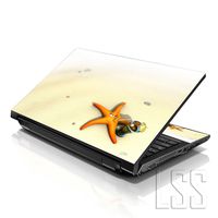 LSS Laptop 15 15.6 Skin Cover with Colorful Star Fish Pattern for HP Dell Lenovo Apple Asus Acer Compaq - Fits 13.3" 14" 15.6" 16" (2 Wrist Pads Free)
