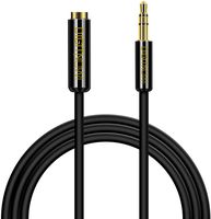 3.5mm Male to 3.5 mm Female Stereo Audio Extension Cable Adapter, Headphones Extension Cords for Smartphone/Tablet/Speaker, 3Ft