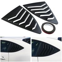 DTOUCH Racing 2 Piece ABS 2 Piece Window Left/Right Matte Finish Racing Style Rear Side Window Vent/Louvers for 2013-up Scion FR-S Subaru BRZ and Toyota 86