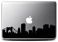 Pittsburgh Skyline - Black (13 inch) Macbook Decal - Laptop Decal