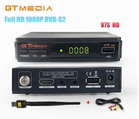 GTMedia V7S HD DVB-S2 Full HD 1080P Satellite TV Receiver Support PowerVu Biss Key Newcamd + 1pc AV Cable + USB WiFi