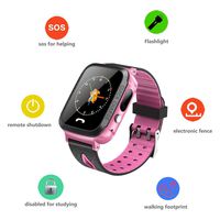 Kids GPS Waterproof Smart Watch Phone for Students Boys Girls Anti-Lost Smart Wristband with Touch Screen WiFi GPS Tracker 2 Way Calls SOS Voice Chat Camera Alarm Clock for Kids Gifts