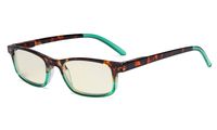 Eyekepper Blue Light Filter Glasses - Anti Eye Strain Headache Computer Reading Glasses for Women Green +2.50