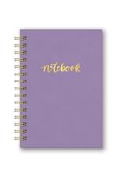 Studio Oh! Hardcover Leatheresque Spiral Notebook Available 6 10 Colors, Purple Haze