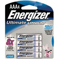 Energizer E2 LITHIUM L92BP4 Lithium Photo Batteries (AAA; 4 PK)-ENEL92BP4