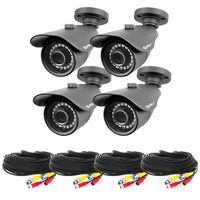 Best Vision 4 Pack High Definition Security Camera - 4pcs 1080P  AHD Outdoor/Indoor Night Vision Bullet Cameras - 3.6mm