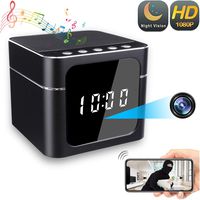 Yodaba Hidden Camera 1080P WiFi Bluetooth Speakers Clock Camera - HD Night Vision Wireless Spy Camera 140° Wide-Angle Video Recorder Motion Detection Mini Camera - Nanny Cam Viewing Via App