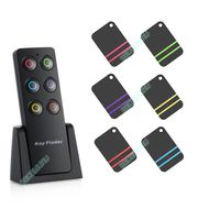 Key Finder,BECEMU 6 Receivers Wireless RF Item Locator Key Tracker Anti-lost Alarm Keychain with 1 RF Transmitter for Item Locator Keychain luggage,Phone,Purse Tracer Locator,Tag Alarm,Pet Dog Cat Tr