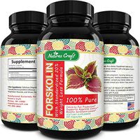 Forskolin Weight Loss Supplement for Men & Women Pure Coleus Forskohlii Extract Diet Pills Fat Burner Capsules Natural Appetite Suppressant Metabolism Booster Extra Strength by Huntington Labs