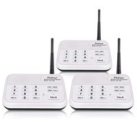 Wireless Intercom System (2018 Version), TekeyTBox 1800 Feet Long Range 10 Channel Digital FM Wireless Intercom System for Home and Office Walkie Talkie System for Outdoor Activities(3 Stations White)