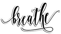 Breathe Sticker Yoga Stickers Waterbottle Sticker Tumblr Stickers Laptop Stickers Vinyl Stickers