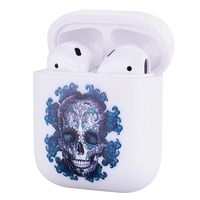 Lybauri Transparent Airpods Case Protective Silicone Cover and Skin for Apple Airpods Charging Case (Skull)
