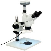 OMAX 5X-80X Trinocular Zoom Stereo Microscope+8W Fluorescent Ring Light+9.0MP Camera