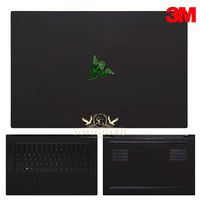 SopiGuard 3M Matte Black Full Body Precision Edge-to-Edge Coverage Vinyl Sticker Skin for 2018 Razer Blade 15.6 inch (Base Model)