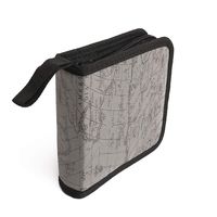 dalismotemp CD Case DVD Case Wallet Portable 40 Disc CD Bag Holder Anti-scratches Storage Organizer Disc Box Bag Organizer Holder Coffee