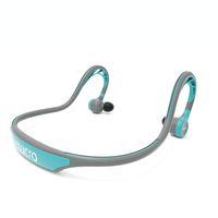 MUCRO Wireless Bluetooth Earbuds Neckband,Running Ear Phones with Mic,Sweatproof Built-in Stereo Noise Cancelling Headphones for Sports Gym Workout(Blue)