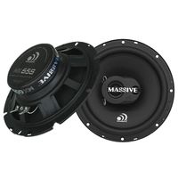 Massive Audio MX65S, 6.5-Inch Shallow Mount Coaxial Speakers, 50 Watts RMS, 2-Way Full-Range Car Stereo Speakers (Sold as Pair)
