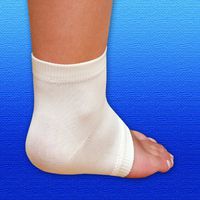 Silipos GeLuscious 15625 Soft Skin Heel Sleeve - Latex Free, Hypoallergenic Fasciitis Support for Heel Pain. Leg and Foot Support