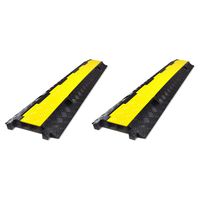 Pyle Pro Protective Cable Floor Ramp Track Cover with Anti-slip Surface (2 Pack)