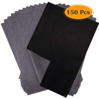Selizo 150 Sheets Carbon Transfer Tracing Paper Black Graphite Paper for Wood Burning, Wood Carving, Paper, Canvas