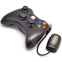 CtrlDepot 2.4GHz Wireless Controller for Xbox 360 Windows Controller Gamepad (NO Built-in Bluetooth) Black