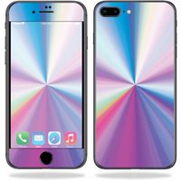 MightySkins Skin Compatible with Apple iPhone 8 Plus - Rainbow Zoom | Protective, Durable, and Unique Vinyl Decal wrap Cover | Easy to Apply, Remove, and Change Styles | Made in The USA