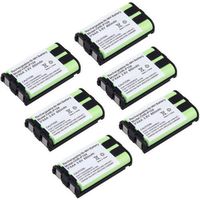 3.6V 3 AAA 850mAh Ni-MH HHR-P104 Battery Rechargeable Cordless Phone Replacement Battery for Panasonic HHR-P104 HHR-P104A 439031 KX-FG6550, KX-FPG391 KX-TG2303 KX-TG2312 TEL0006 (Pack of 6)