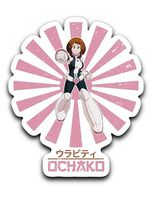 Threads Basket Ochaco Uraraka Uravity Vintage Art - My Hero Academia Inspired Vinyl Decal Sticker 3''x4''