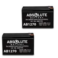 2 Pack New AB1270 12V 7AH UPS Battery for Best Technologies Fortress 1422