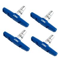 CNC INC 2 Pairs Bicycle V-Brake Pads, Bike 70mm V Brake Blocks Set, Blue