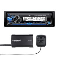 JVC KD-X33MBS Marine Grade Bluetooth in-Dash Mechless Stereo with Included SiriusXM Tuner
