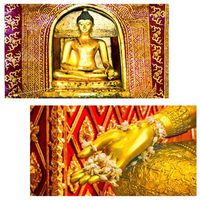 World Buyers Decorative Matches, Temple Buddha, Set of 2 matchboxes